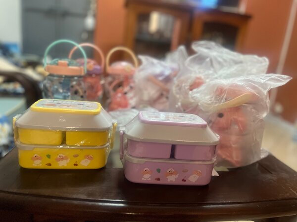 Gourdes et lunch box