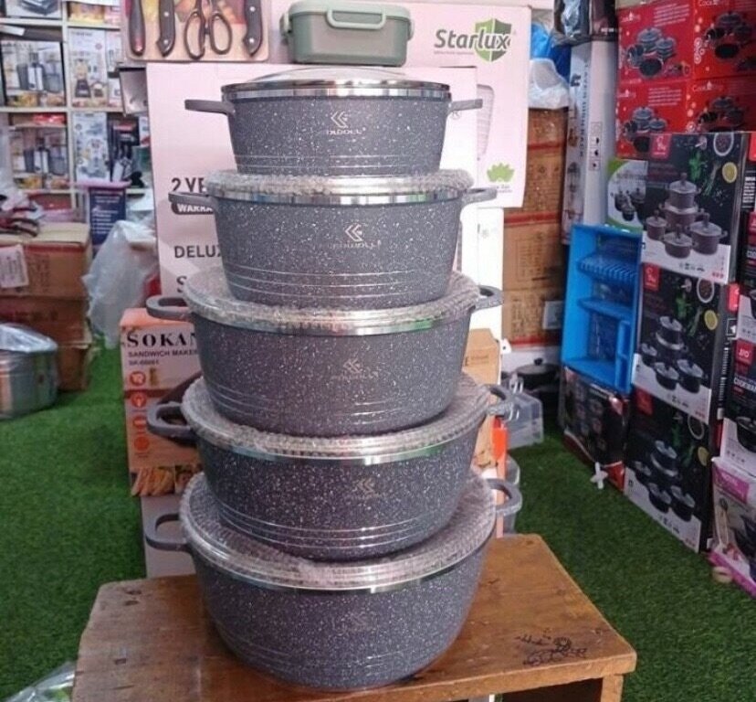 5 In 1 GRANITE COOKINGWARES SET