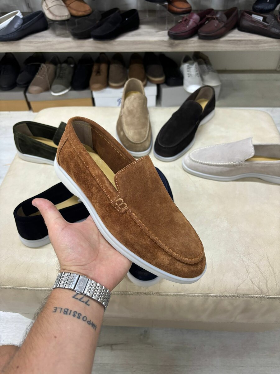 Mocassins en daim élégants