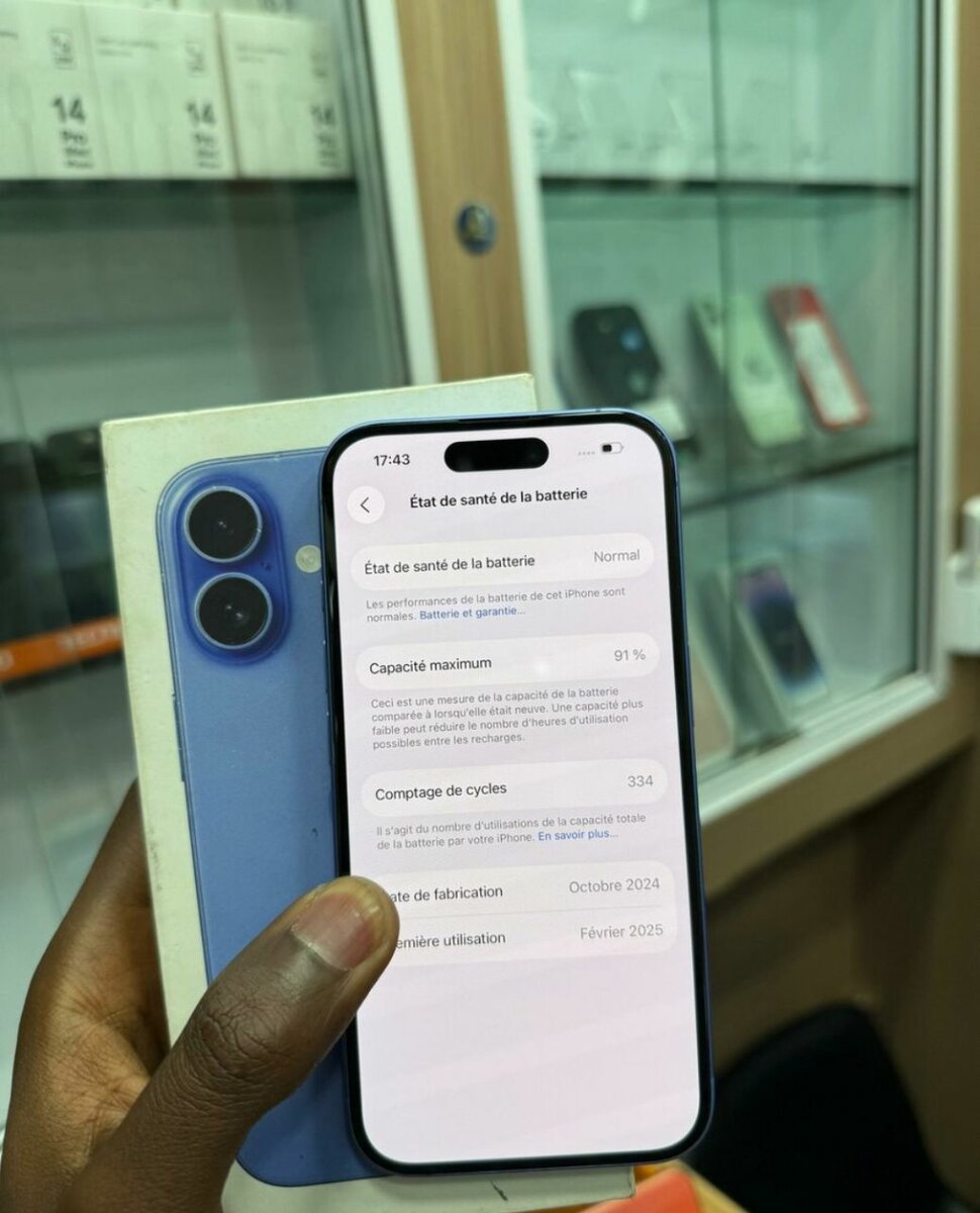 iPhone 16 Bleu 256GB