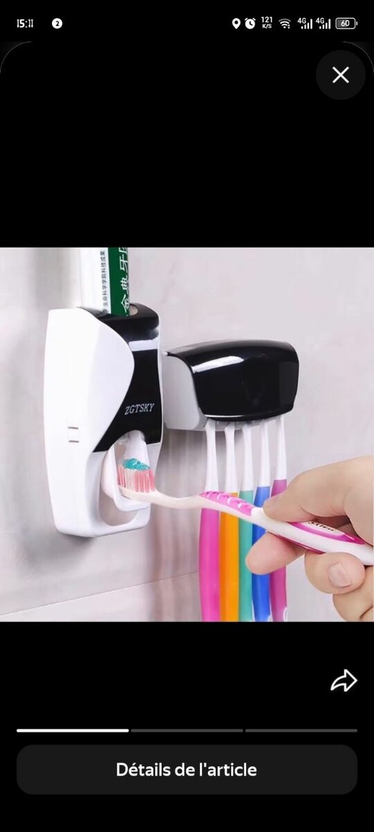 Distributeur Automatique Dentifrice