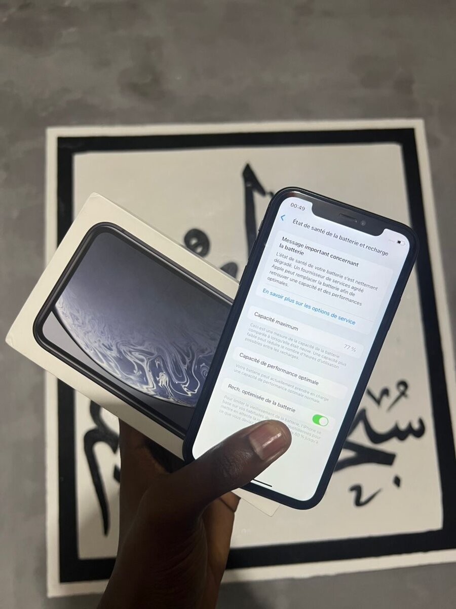iPhone XR 64GB Noir sans Face