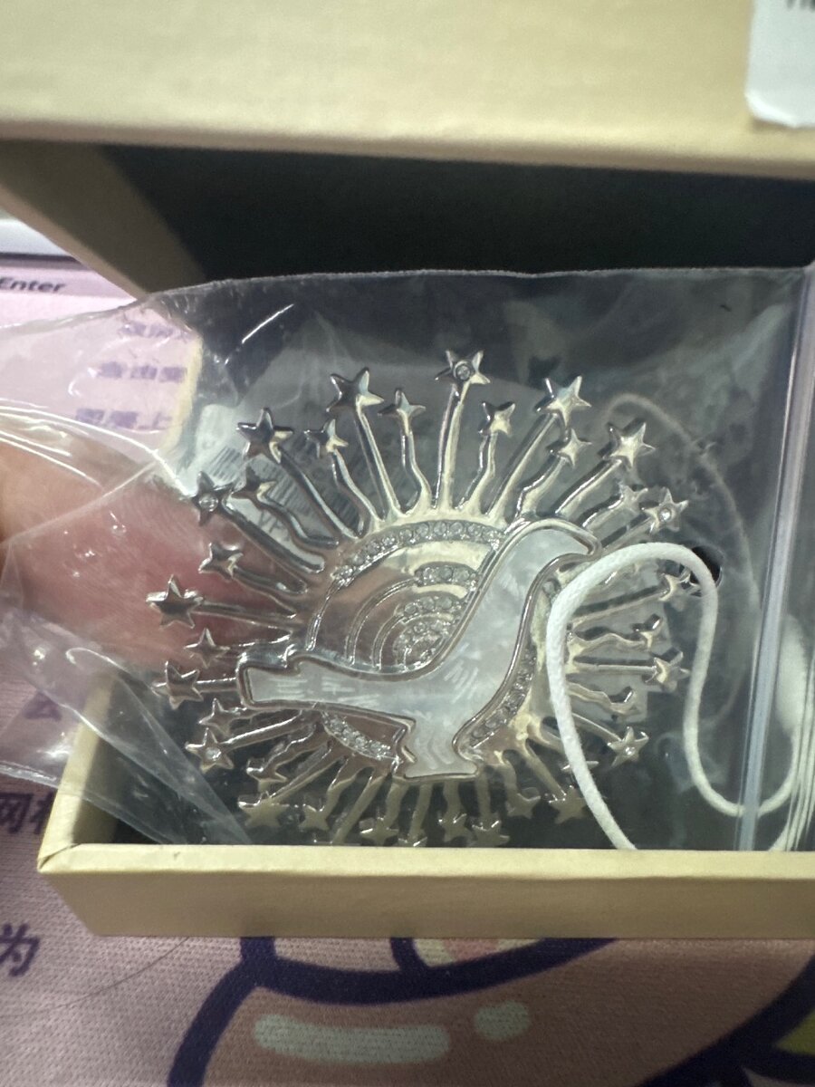 创意银色吊饰车挂