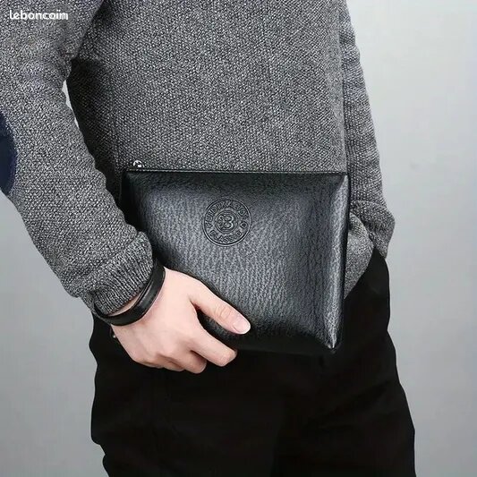 Men leather Clutch Bag