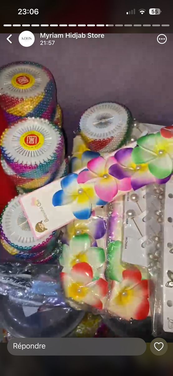 Épingles à Hijab Fleurie