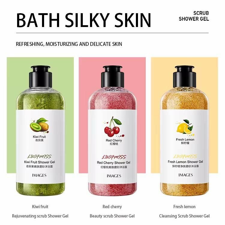 Gel douche exfoliant fruits