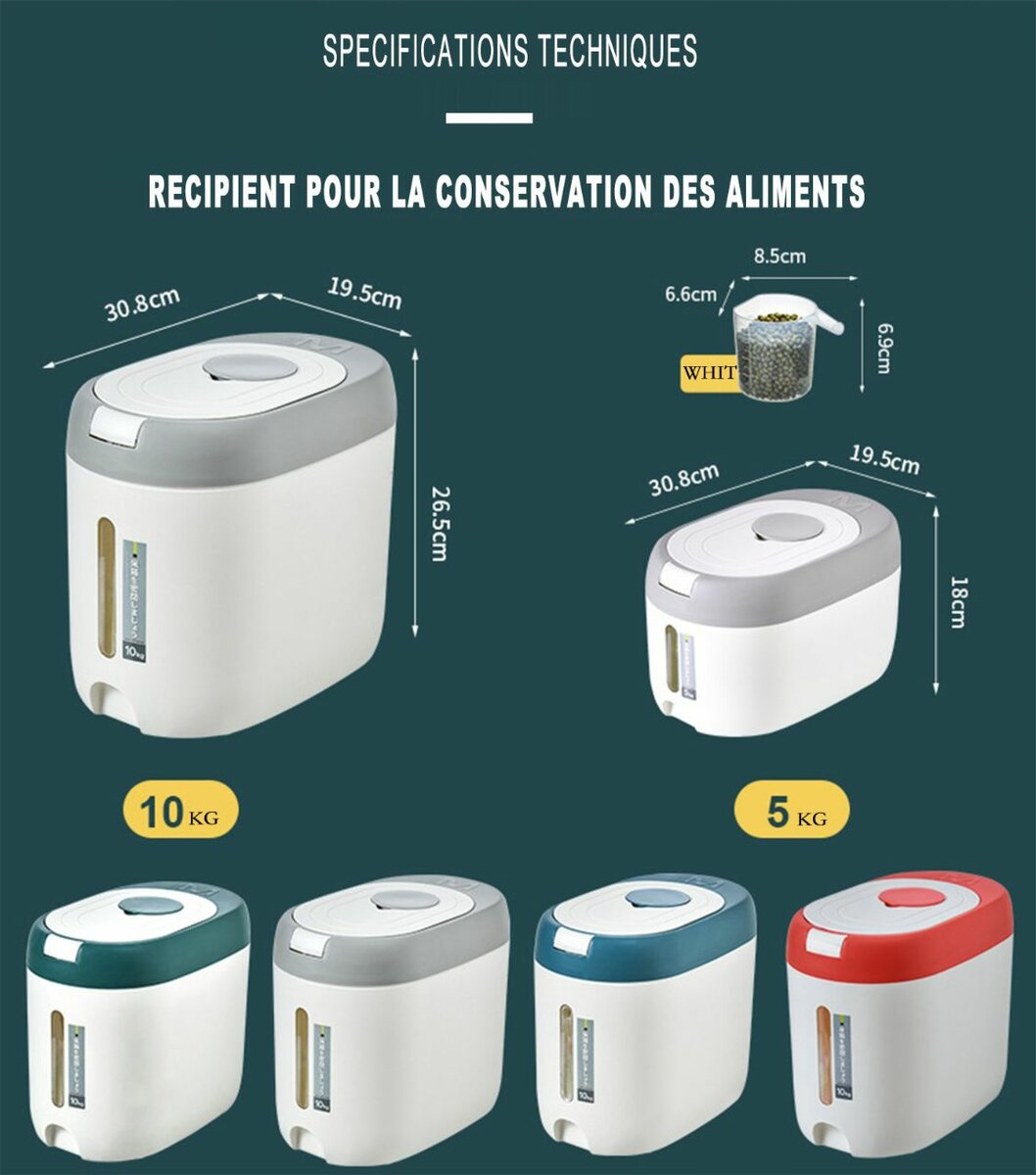 Récipient Alimentaire 10KG