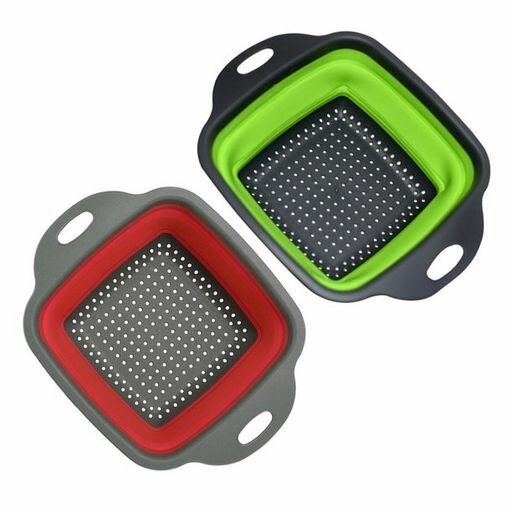 Silicone collapsible strainer