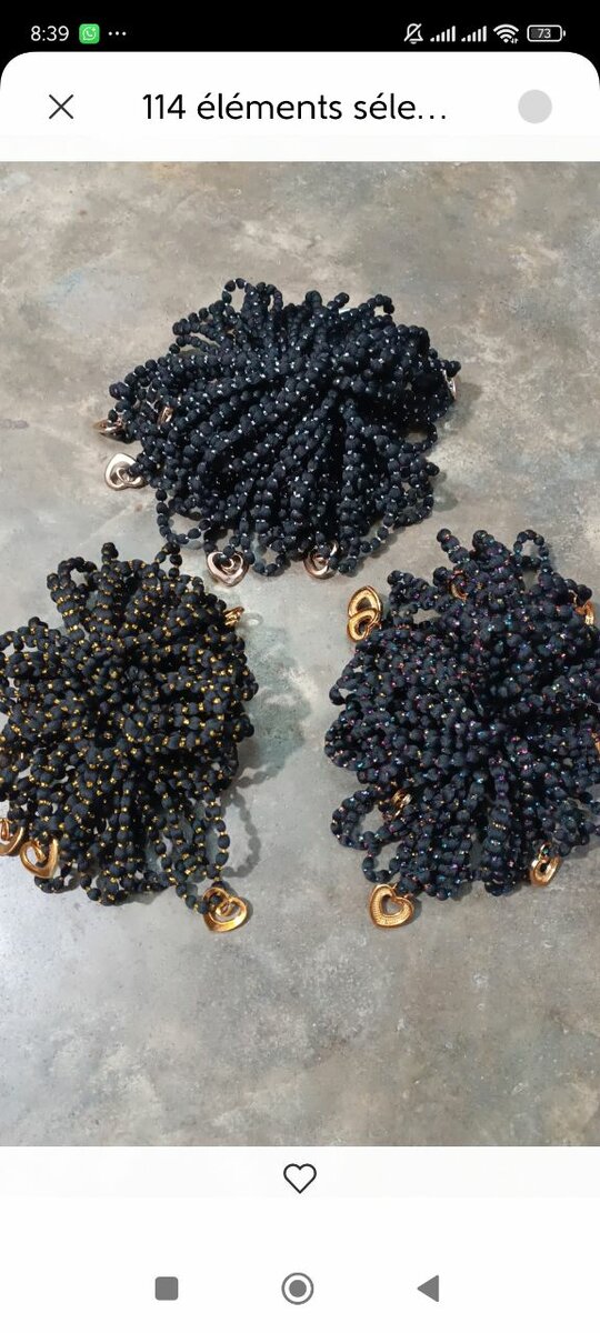 Extensions en perles pour cheveux