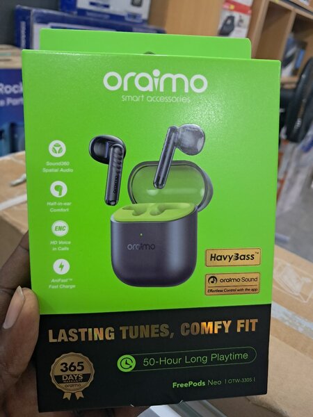 50 hours long playtime Oraimo freepods Neo