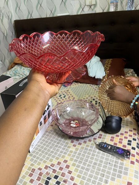 Saladier en plastiquedécoratif