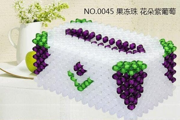 Boîte à Mouchoirs Perles Créative