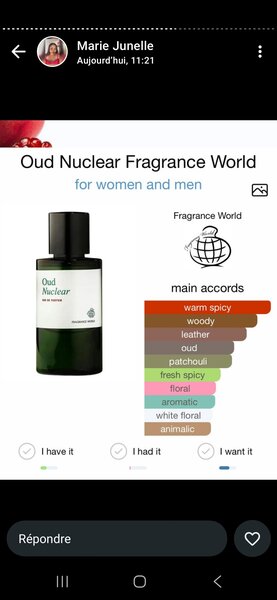 Parfum Oud Nuclear Mixte