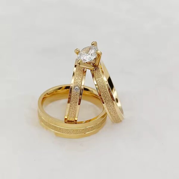 Ensemble Bagues en Or avec Diamant
