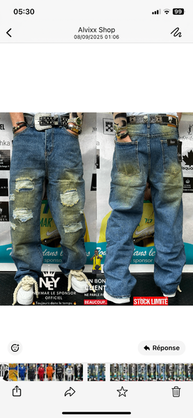 Jeans unisex streetwear