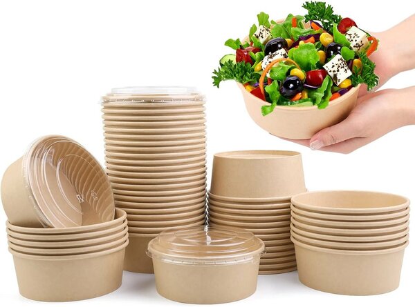 Salad paper bowls 250 / 150 ml