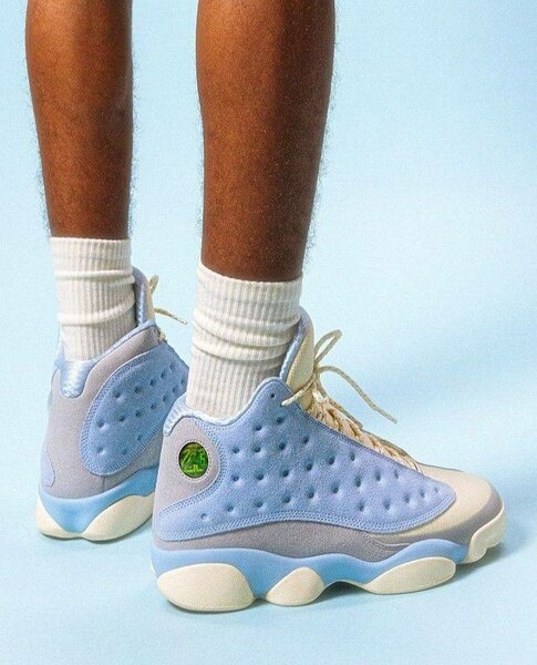 Baskets rétro bleu ciel