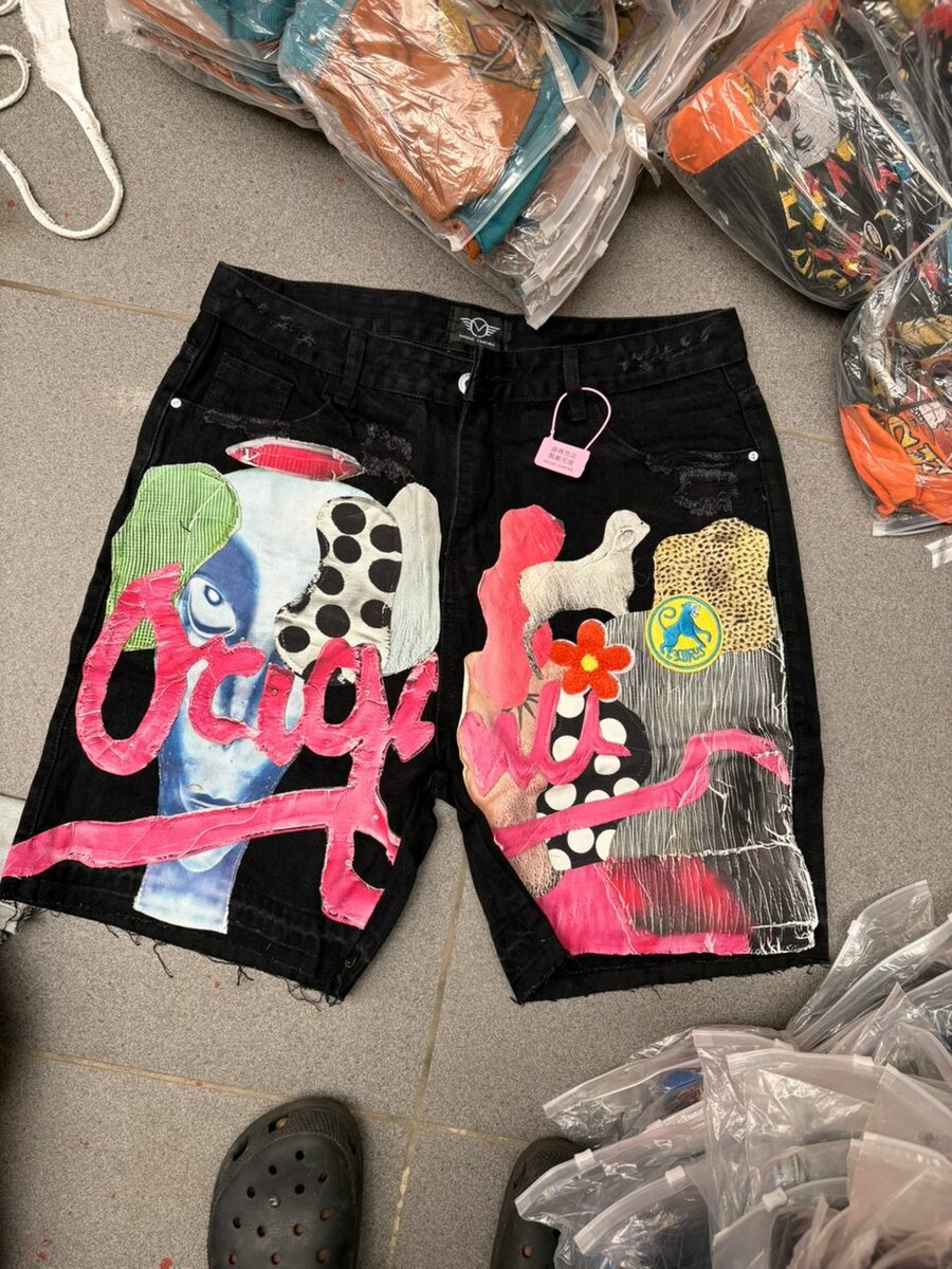 Shorts en jean artistiques uniques