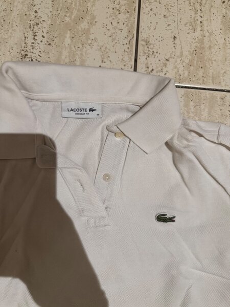 Polo Lacoste Blanc Enfant