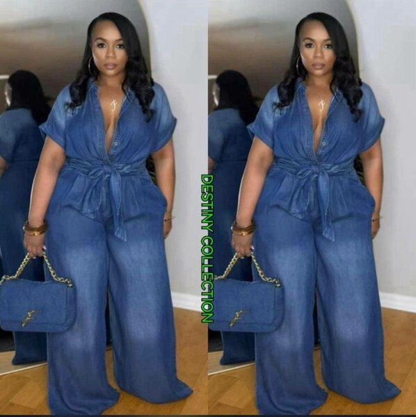 Combinaison en jean élégante