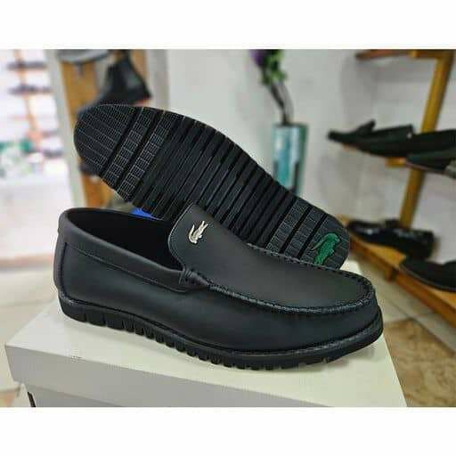 Leather lacoste loafers