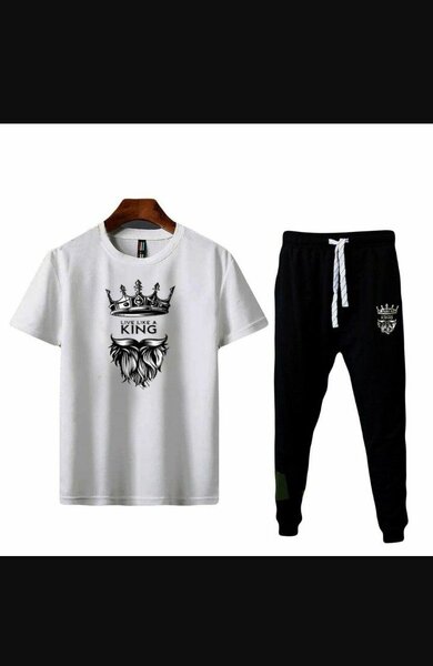 Men's cotton printed track suit