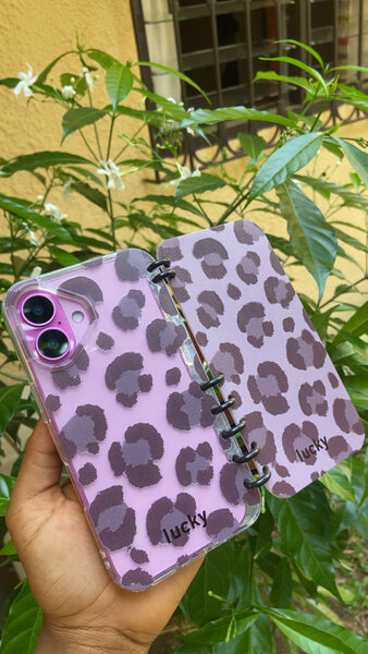 Étui iPhone Léopard Rose