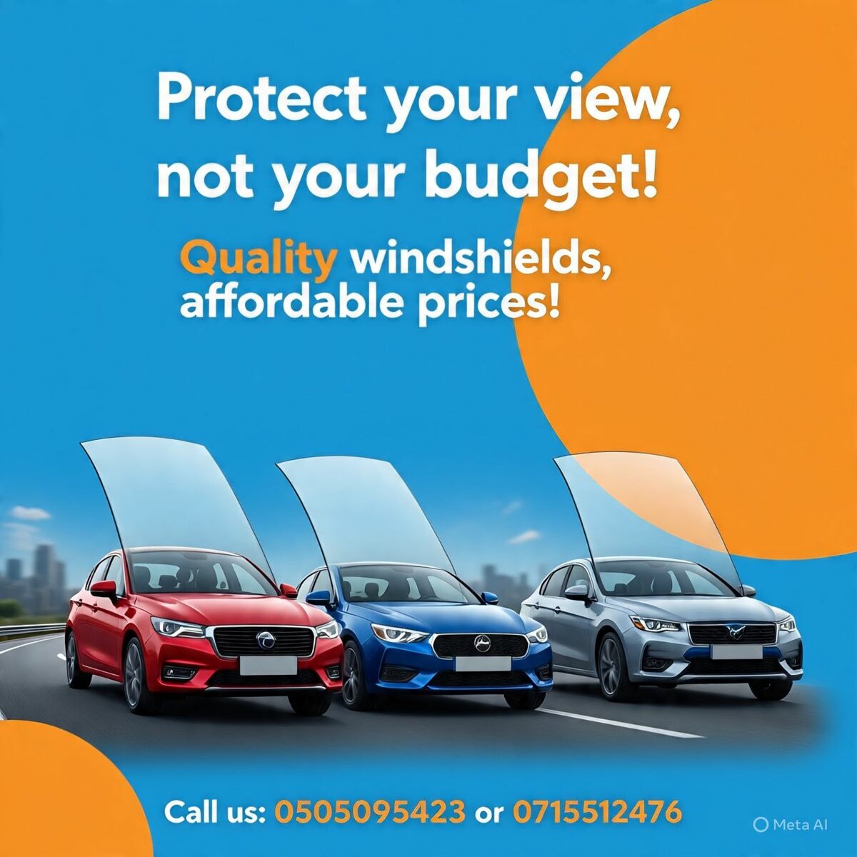 Pare-brise abordable et durable