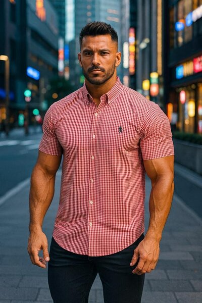 Chemise à carreaux homme élégante