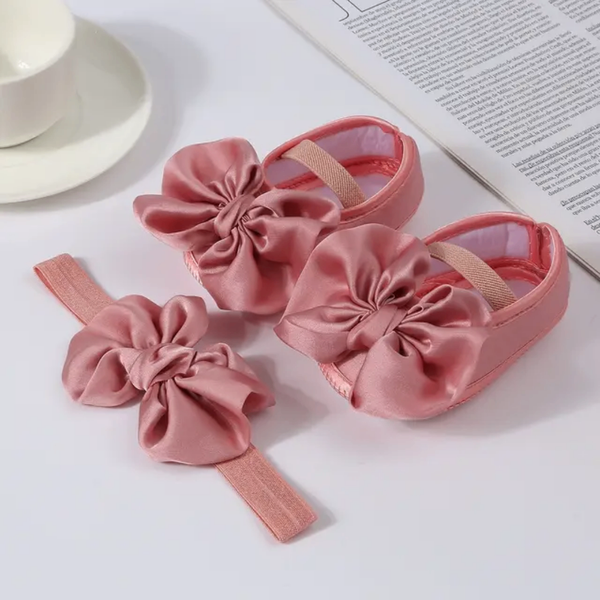 Chaussons et Bandeau Bébé