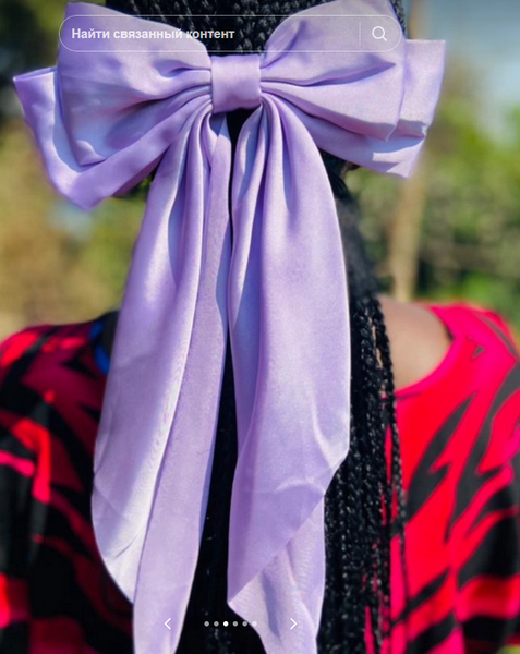 Silky large hair bows