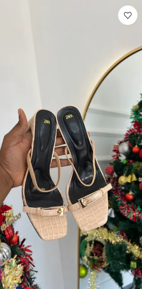 Maya Nude Block Mules