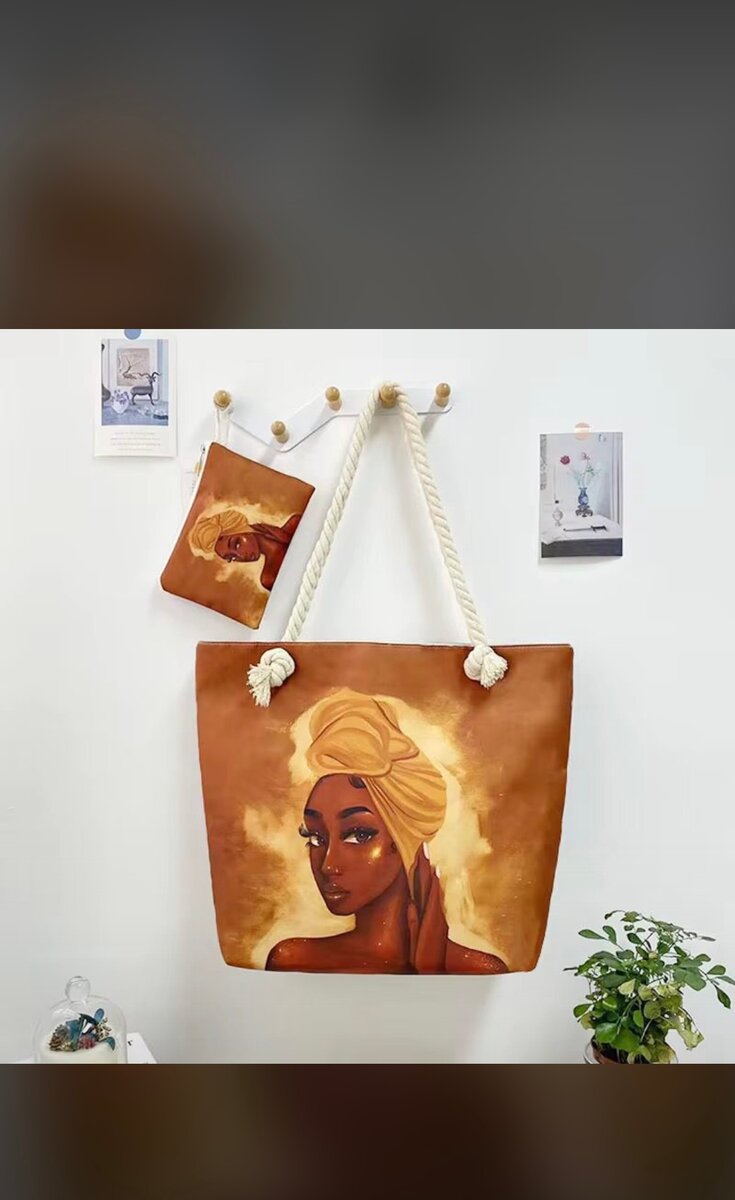 Tote bag artistique imprimée