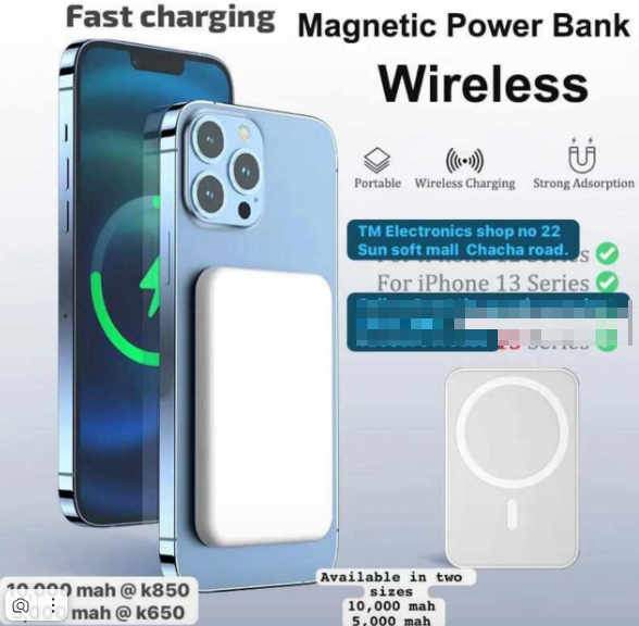 Magnetic Power Bank 5000 mah