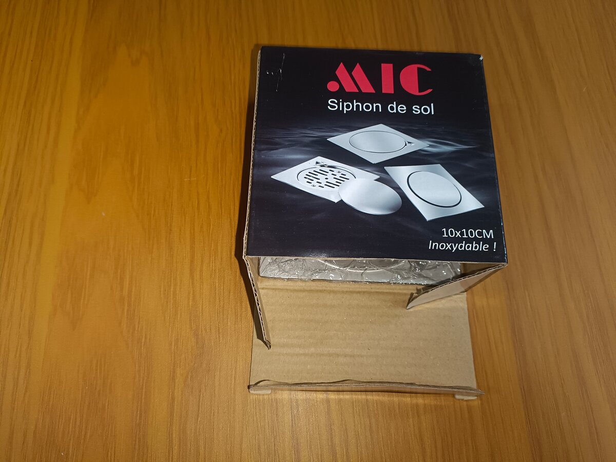 Siphon de sol inoxydable 10x10 CM