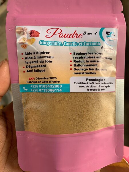 Poudre de Gingembre Naturelle