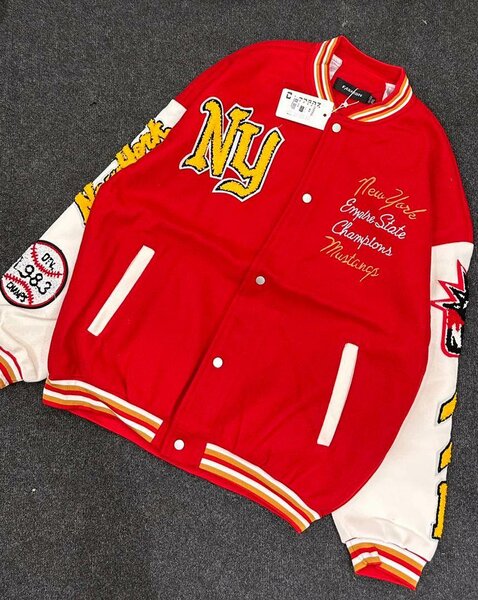Veste Universitaire Rouge NY