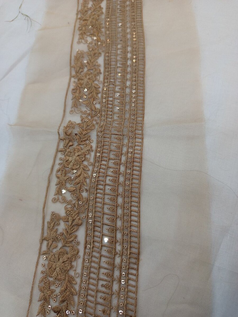 Fancy lace/patch one yard  brand Nishant linen
