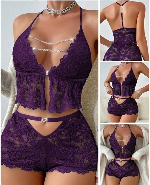 Ensemble lingerie en dentelle sexy