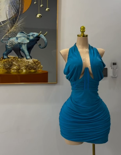 Bodycon mini dress blue