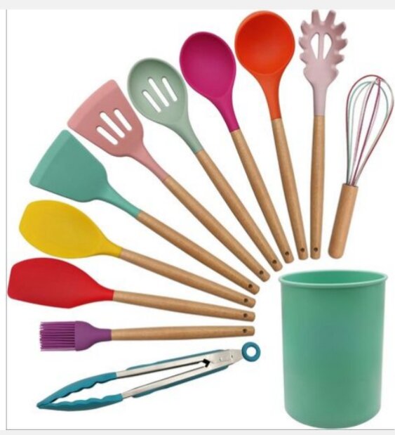 Ensemble d'Ustensiles de Cuisine Colorés