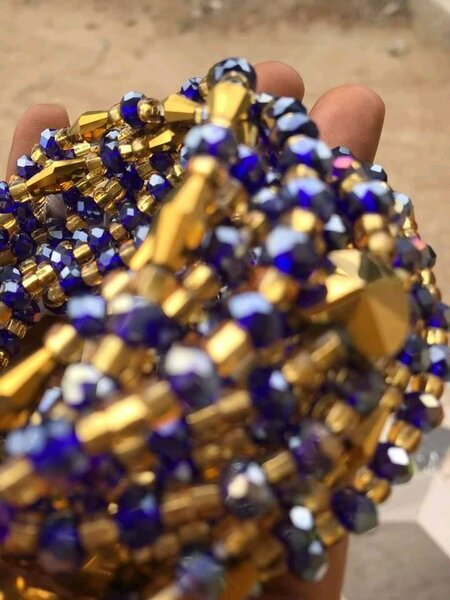 Quality crystal waist beads