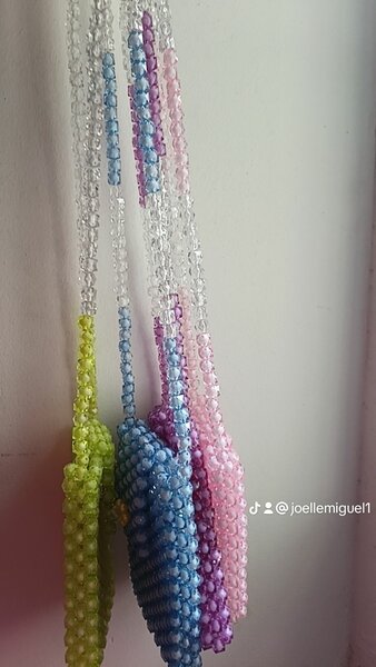 Colorful Beaded Phone Bags