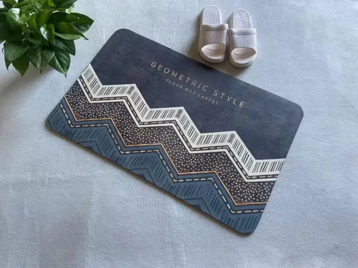 Tapis de Bain Géométrique Antidérapant