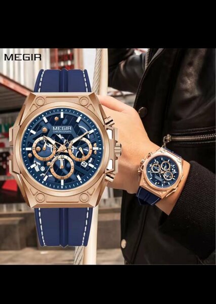 Montre Chronographe Megir Homme