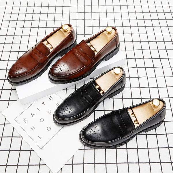 Mocassins en cuir élégants