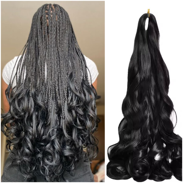 French curl - Mèche à tresses