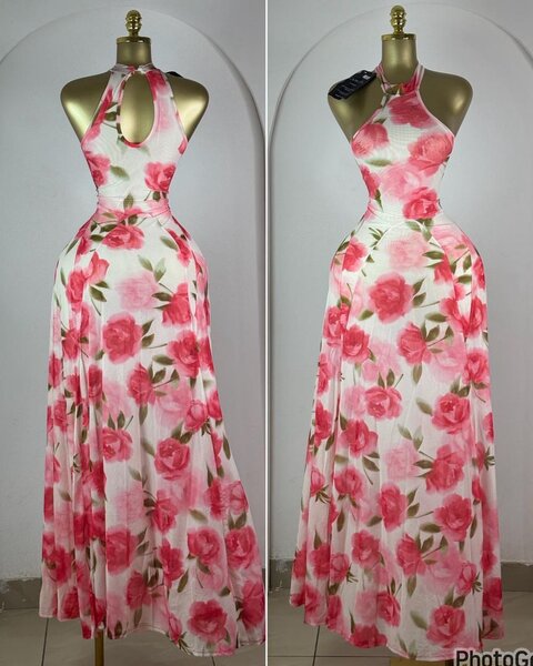 Robe longue florale élégante