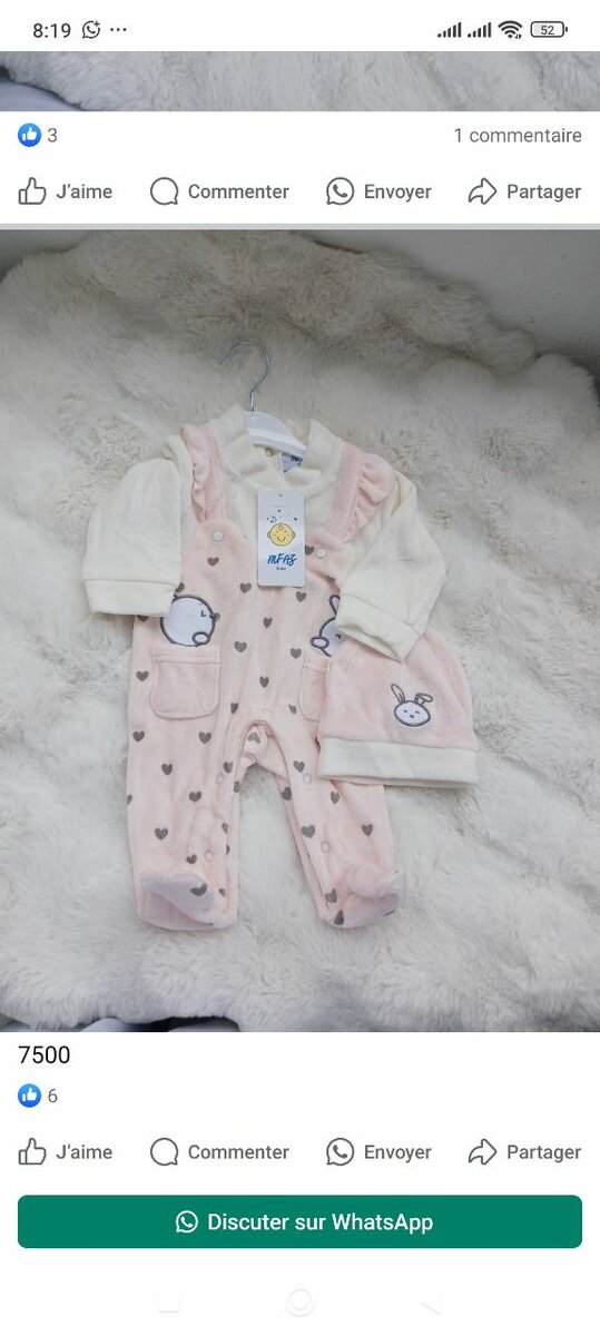 Grenouillère douce avec bonnet