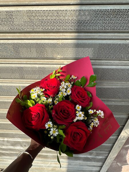 Bouquet de roses rouges